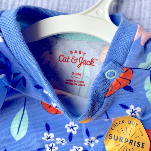 Cute floral jumpsuit with tutu 0-3m - Picture 4 of 5